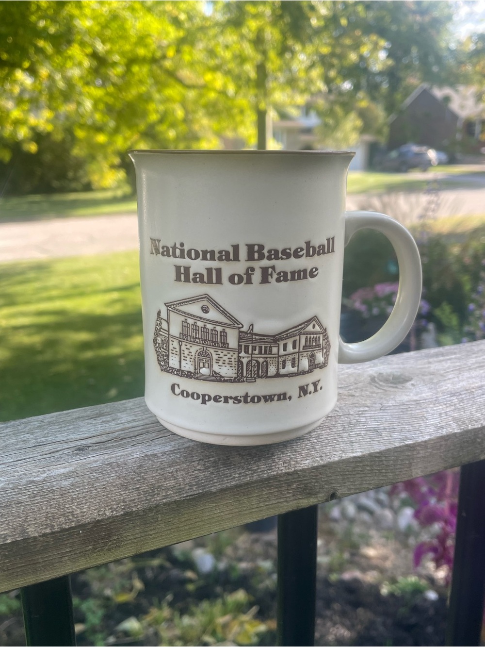Vintage Baseball Hall of Fame Ceramic Mug - Cooperstown NY